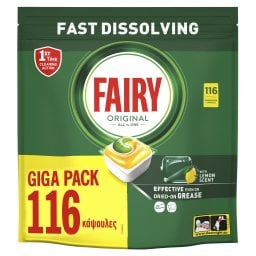 FAIRY | Κάψουλες Πλυντηρίου Πιάτων Original Lemon 116 Τεμάχια