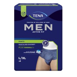 TENA | Εσώρουχα Ακράτειας Men Active Fit Plus Large 8 Τεμάχια