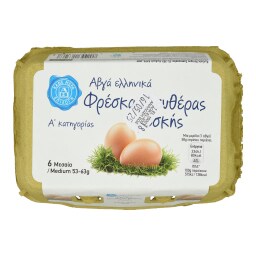 ΑΒ ΕΠΙΛΟΓΗ | EGGS ΕΛΕΥΘ. ΒΟΣΚΗΣ 6ΑΔΑ MEDIUM 53/63G 6PCS