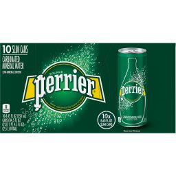 PERRIER | Carbonated Water Natural Mineral Can 10x250ml