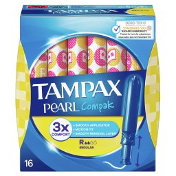 TAMPAX | Ταμπόν Compak Pearl Regular 16 Τεμάχια