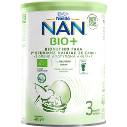 NAN | Γάλα Βρεφικό Σκόνη Bio Νο3 1+ Ετών 400gr