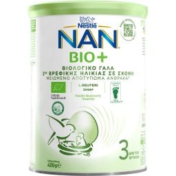 NAN | Γάλα Βρεφικό Σκόνη Bio Νο3 1+ Ετών 400gr