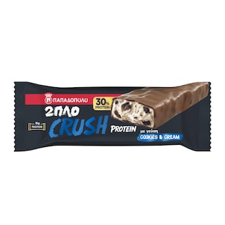 ΠΑΠΑΔΟΠΟΥΛΟΥ | Μπάρα Μπισκότου Crush Protein Cookies & Cream 50g