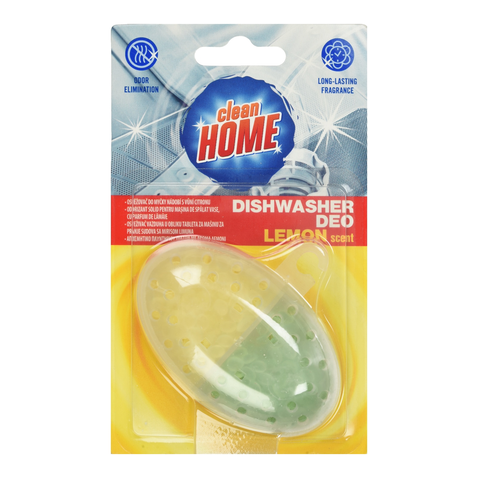 CLEAN HOME Αποσμητικό Πλυντηρίου Πιάτων Λεμόνι 18g