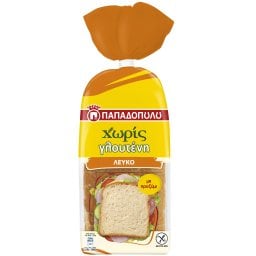 ΠΑΠΑΔΟΠΟΥΛΟΥ | Ψωμί Τοστ Λευκό Φέτες Χωρίς Γλουτένη 300g