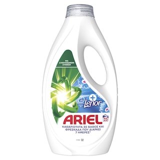 ARIEL | Υγρό Πλυντηρίου Ρούχων Touch of Lenor 25 Μεζούρες