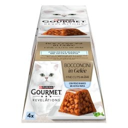 GOURMET | Γατοτροφή Revelations Fine Cuts Ψάρια σε Ζελέ 4x57g