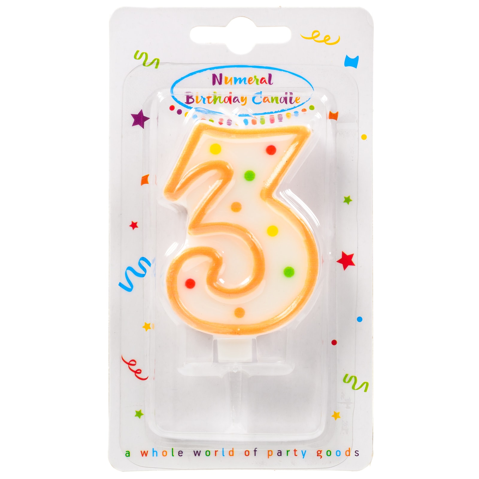 Κερί Γενεθλίων Νο3 1 Τεμάχιο