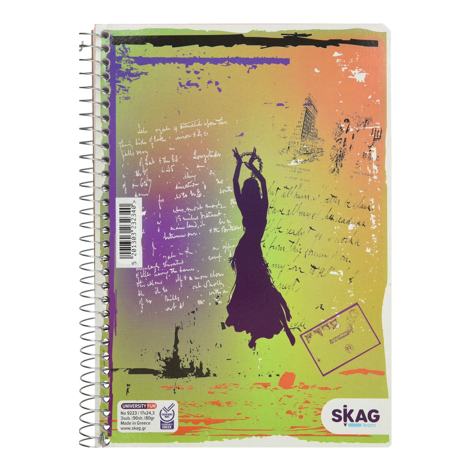 Τετράδιο Σπιράλ University 3 Θεμάτων 90 Φύλλα 1 Τεμάχιο