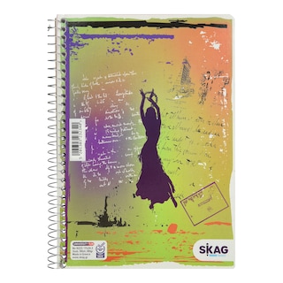 SKAG | Τετράδιο Σπιράλ University 3 Θεμάτων 90 Φύλλα 1 Τεμάχιο