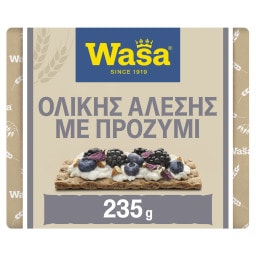 WASA | Φρυγανιές Ολικής Άλεσης Προζύμι 235g