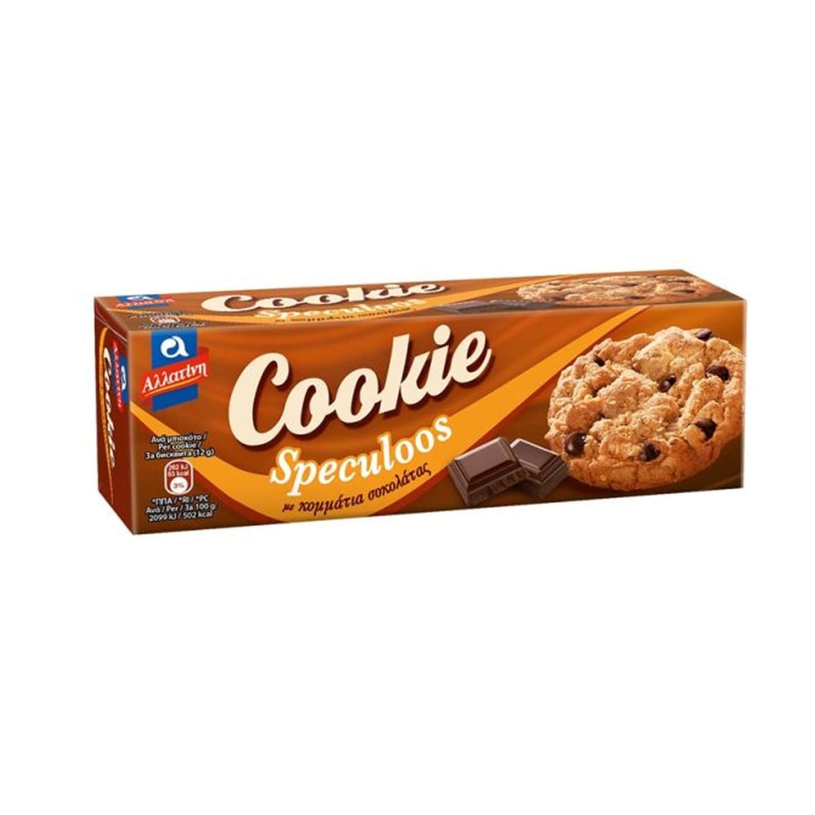 Μπισκότα Cookie Speculoos & Κομμάτια Σοκολάτας 175g
