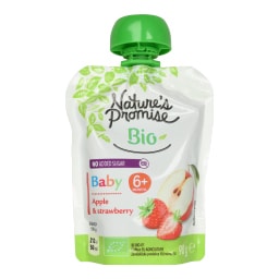 NATURES PROMISE BIO | Φρουτοπουρές Bio Μήλο Φράουλα 90g