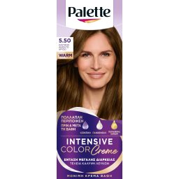 PALETTE | Βαφή Μαλλιών Intensive Color 5.50 Καστανό Ανοιχτό Χρυσό 1 Τεμάχιο