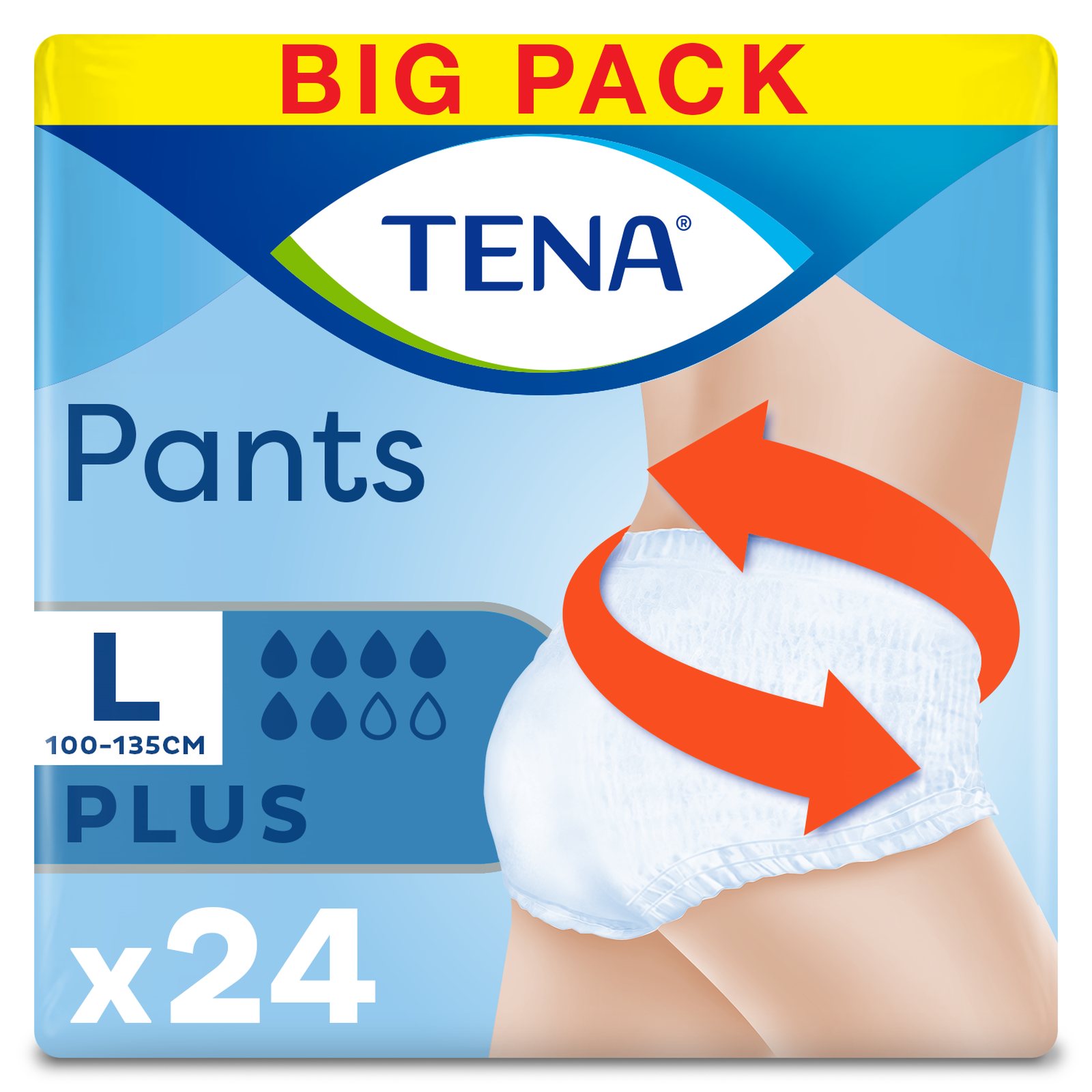 TENA Πάνες Ακράτειας Pants L Plus 24 Τεμάχια