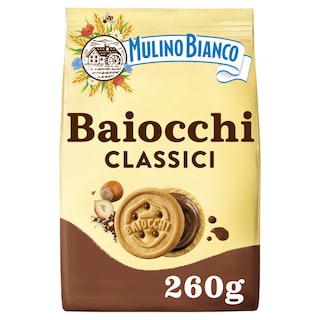 BARILLA | MULINO BIANCO | Μπισκότα Baiocchi Γεμιστά με Σοκολάτα 260g