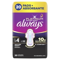 ALWAYS | Σερβιέτες Ultra Platinum Secure Night 20 Τεμάχια