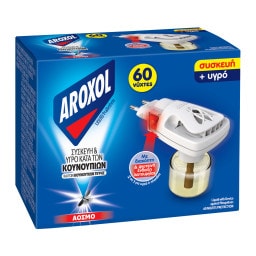 AROXOL | Εντομοαπωθητικό Σετ Συσκευή & Υγρό 60 Νύχτες 45ml