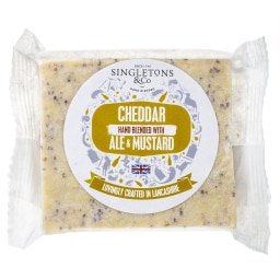 SINGLETONS | Τυρί Cheddar Ale & Mustard 200g