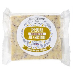 SINGLETONS | Τυρί Cheddar Ale & Mustard 200g
