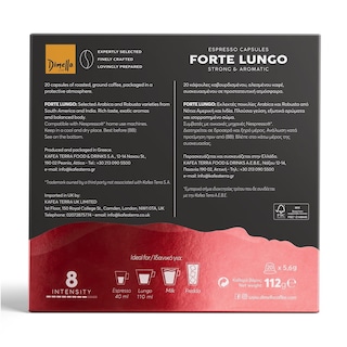DIMELLO | Κάψουλες Καφέ Espresso Forte Lungo 20x5.6g