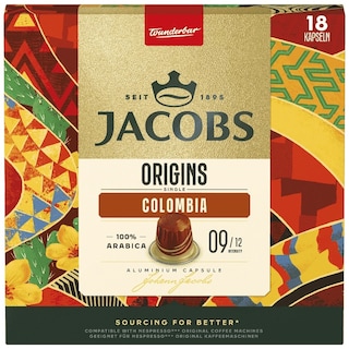 JACOBS | Κάψουλες Καφέ Espresso Origins Colombia 18x5.2g