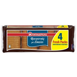 Φρυγανιές Σίκαλης 4x80g