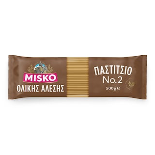 MISKO | Μακαρόνια Παστίτσιο Ολικής Άλεσης 500gr