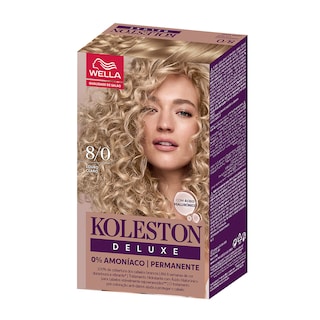 KOLESTON | Βαφή Μαλλιών 8/0 Ανοιχτό Ξανθό Deluxe Kit 1 Τεμάχιο