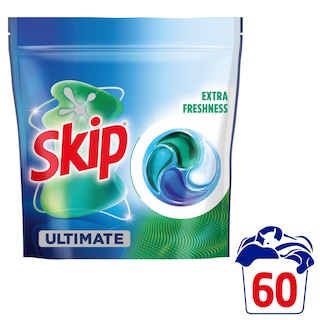 SKIP | Κάψουλες Πλυντηρίου Ρούχων Ultimate Extra Freshness 60 Τεμάχια