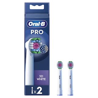 ORAL B | Replacement Heads 3D White 2 Pieces