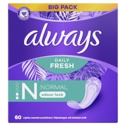 ALWAYS | Σερβιετάκια Daily Fresh Normal 60 Τεμάχια