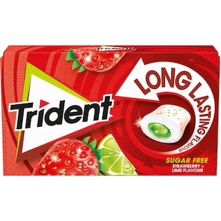 TRIDENT | Τσίχλες Long Lasting Φράουλα Lime 22g