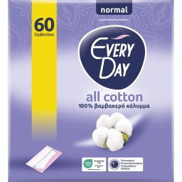 EVERY DAY | Σερβιετάκια All Cotton Normal 60 Τεμάχια