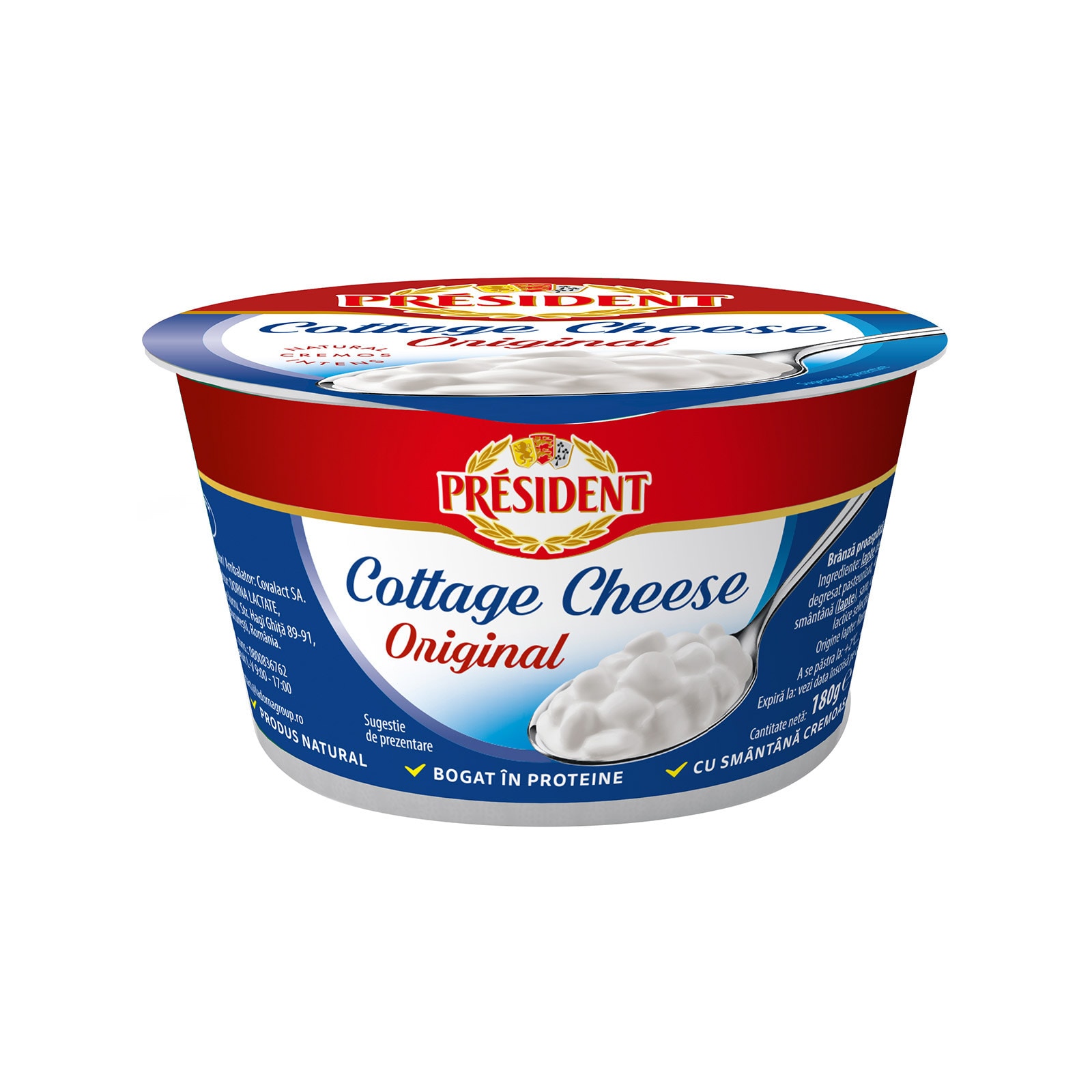 PRESIDENT Τυρί Cottage Original 180g