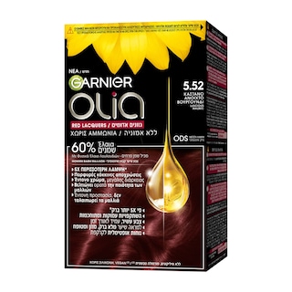 OLIA | Βαφή Mαλλιών 5.52 Καστανό Ανοιχτό Βουργουνδί 1 Τεμάχιο