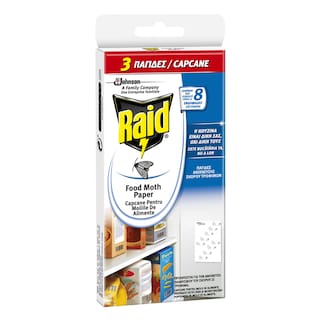 RAID | Σκοροπαγίδες Τροφίμων 3 Τεμάχια