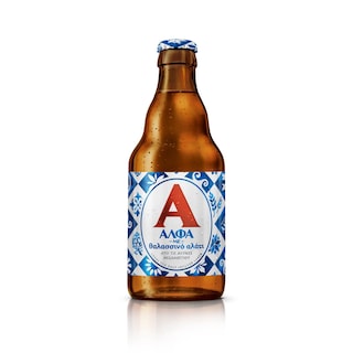 ΑΛΦΑ | Μπύρα Lager με Θαλασσινό Αλάτι Φιάλη 330ml