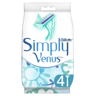 GILLETTE | SIMPLY VENUS 2 | ΞΥΡΙΣΤΙΚΗ ΜΗΧΑΝΗ ΜΙΑΣ ΧΡΗΣΗΣ  4 ΤΕΜ