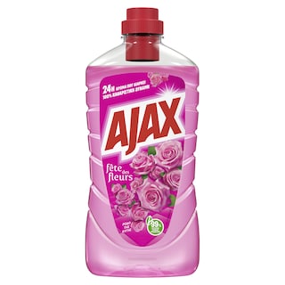 AJAX | FETE DES FLEURS | Καθαριστικό Πατώματος Γιορτή Λουλουδιών Ρόδο της Αυγής 1lt