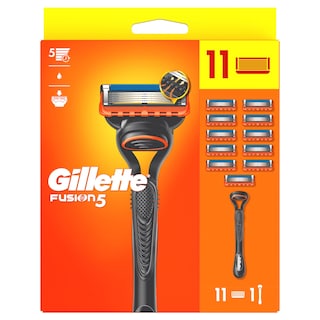 GILLETTE | FUSION | Ξυριστική Μηχανή Fusion5 + 11 Ανταλλακτικές Κεφαλές 11 Τεμάχια