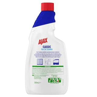 AJAX | Καθαριστικό Τζαμιών Classic Ανταλλακτικό 500ml