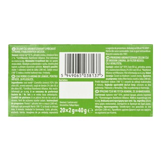 PERLA BEVERAGES | Πράσινο Τσάι Λεμόνι 20x2g