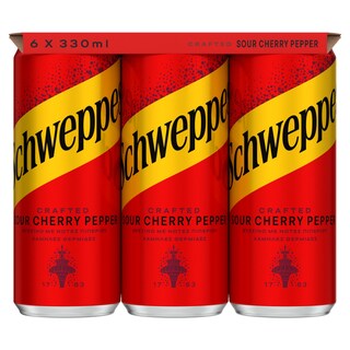 SCHWEPPES | Αναψυκτικό Sour Cherry & Black Pepper Κουτί 6x330ml
