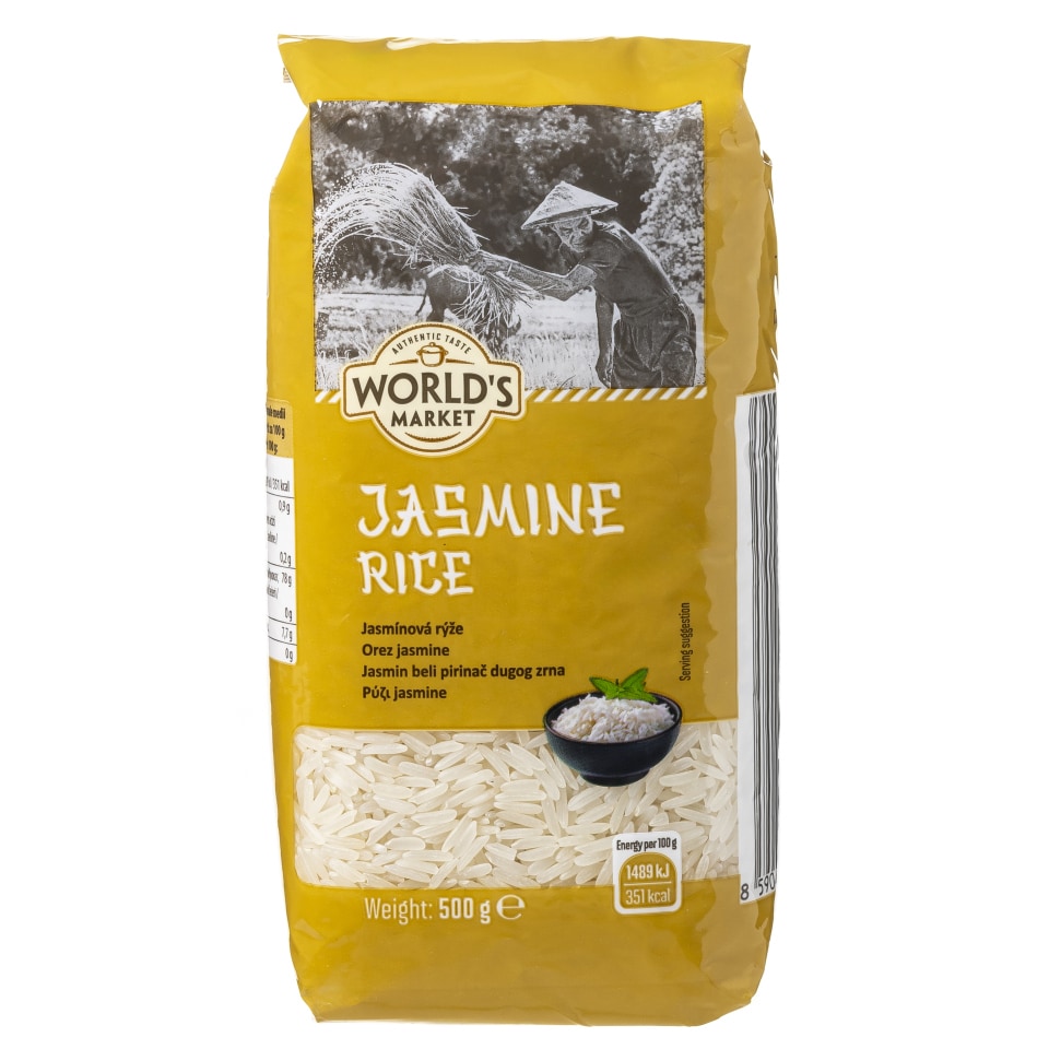 WORLD'S MARKET Ρύζι Jasmine Μακρύκοκκο 500g