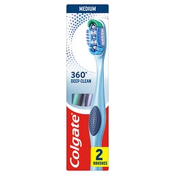 COLGATE | Οδοντόβουρτσα 360 Medium 2 Τεμάχια
