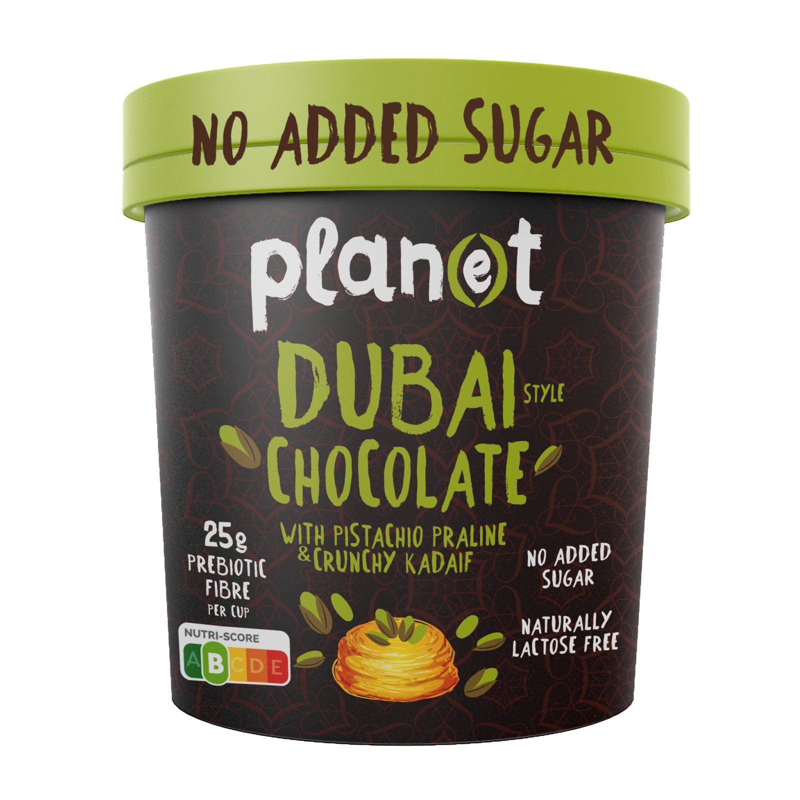 PLANET Παγωτό Dubai Chocolate 0% Ζάχαρη 250g