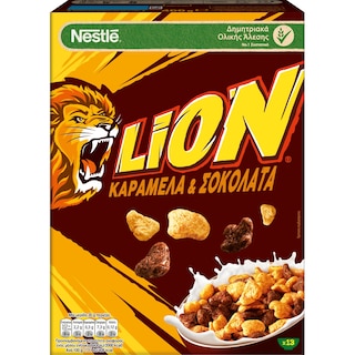 LION | Δημητριακά Ολικής Άλεσης Καραμέλα Σοκολάτα 400gr