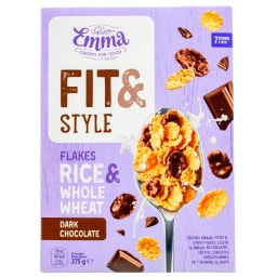 EMMA | Δημητριακά Fit & Style Μαύρη Σοκολάτα 375g